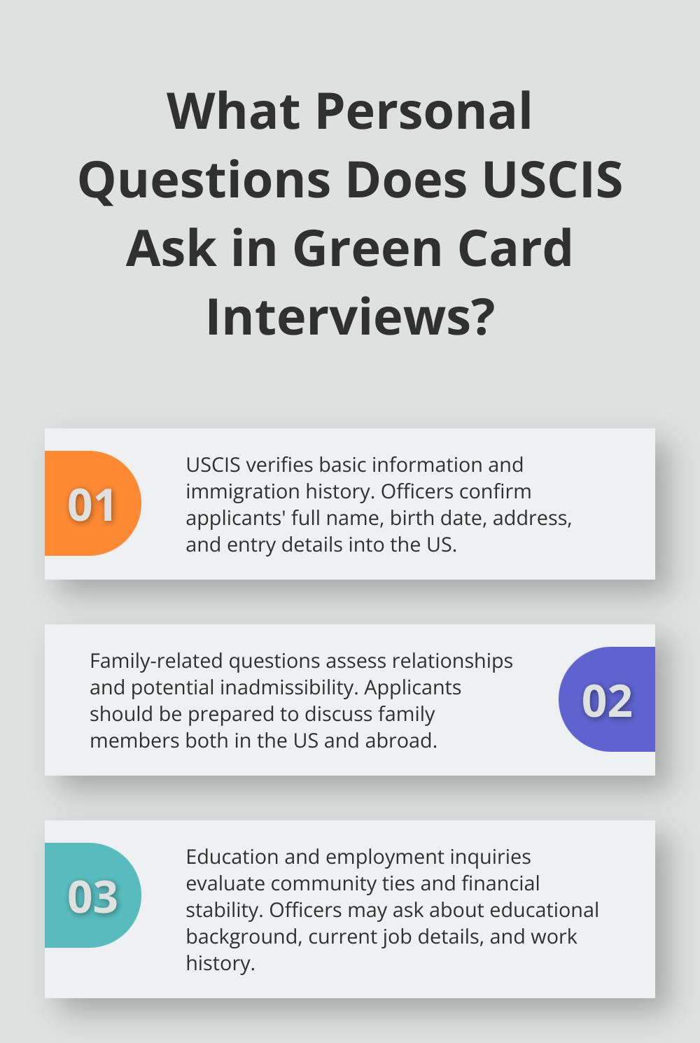 Fact - What Personal Questions Does USCIS Ask in Green Card Interviews?