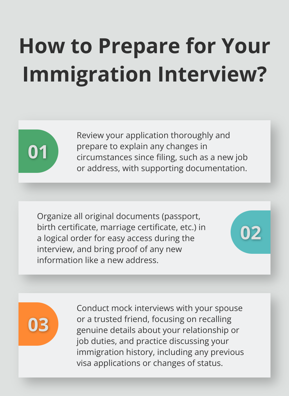 Fact - How to Prepare for Your Immigration Interview?