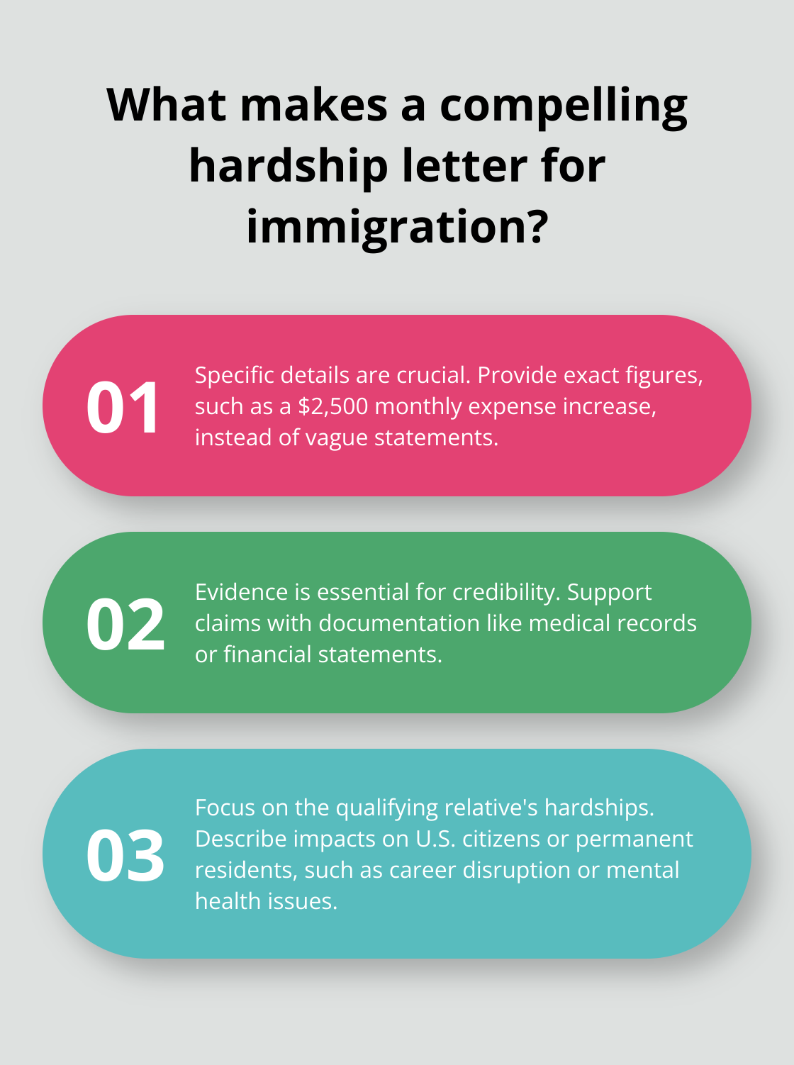 Fact - What makes a compelling hardship letter for immigration?