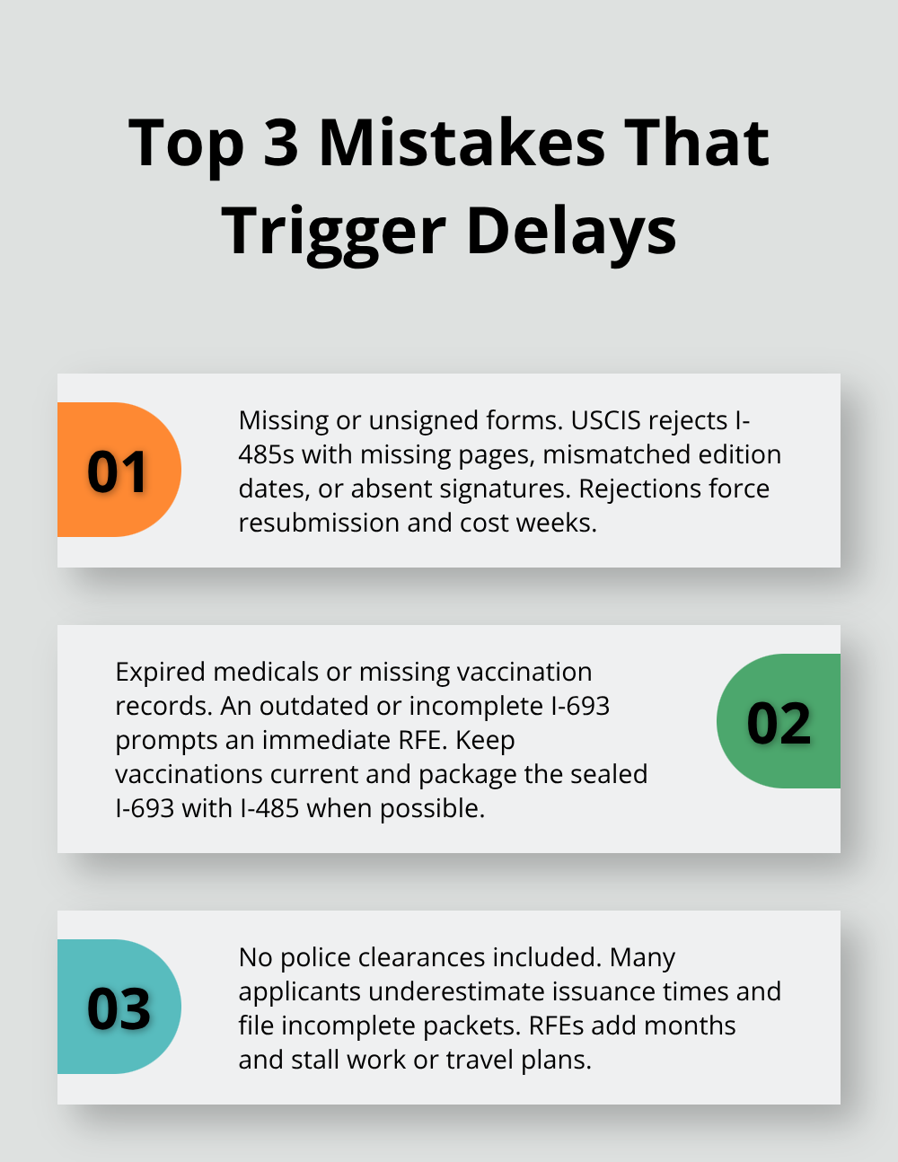 Three most common K1 adjustment pitfalls that lead to RFEs or rejections in the United States. - adjustment of status checklist k1
