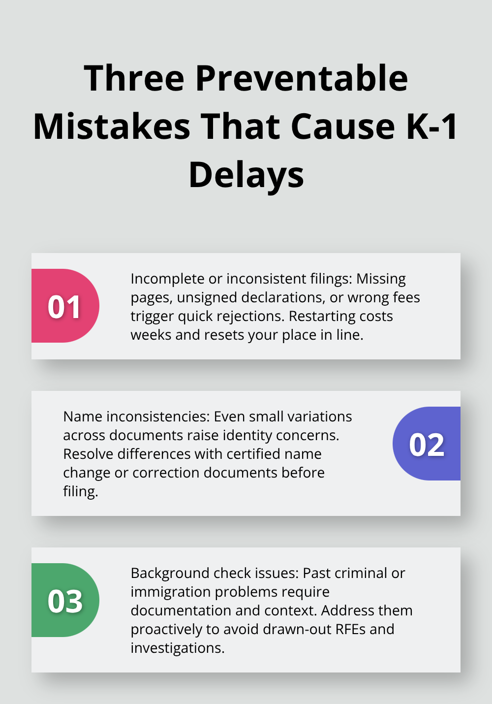 Three key errors that commonly delay fiancé visa processing and how to avoid them. - Fiance visa processing time