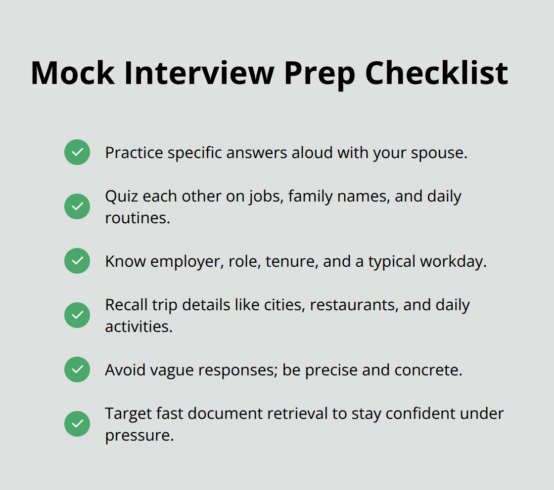 Checklist for practicing spouse visa interview answers effectively - Spouse visa interview Brockton