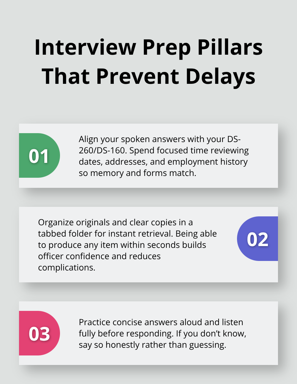 Three key preparation pillars to keep your consulate interview on track - consulate appointment scheduling